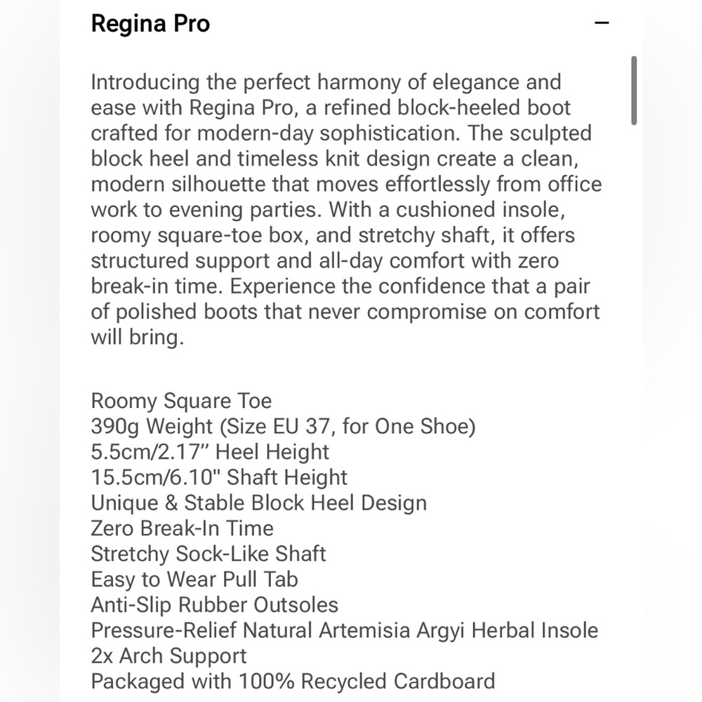 Vivaia Regina Pro Square Toe Block Heel Boots Water Repellent 38 Brown - Picture 10 of 11